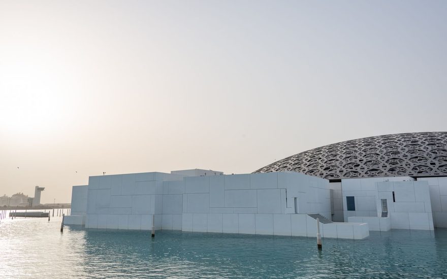 Louvre Abu Dhabi dome on Saadiyat Island